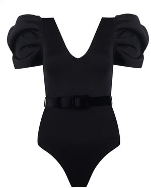 Nur Karaata Porto Torres Swimsuit - Black