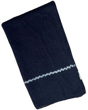 Heritagemoda Neutrals Handknit Soft Premium Alpaca Ski Scarf - Blue