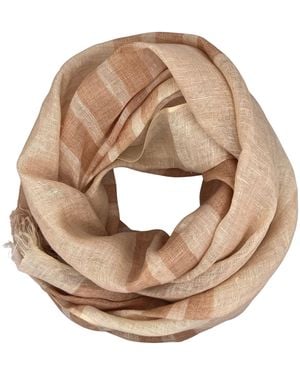 Heritagemoda Neutrals Handwoven Linen Scarf - Natural