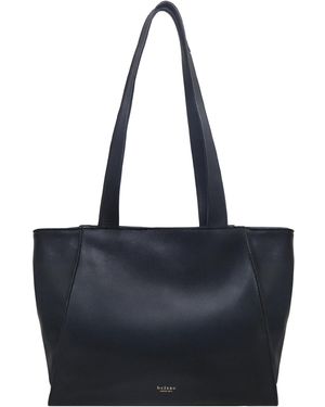 BELYSA Paprika, Leather Shopper - Blue