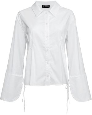 Audrey Vallens Poplin Shirt - White