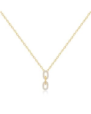 BY EDA DOGAN Mini Double Chain Pendant Necklace - Metallic