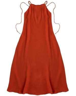 Lo Neel Flowy Summer Dress - Red