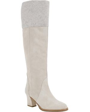Moon D'elle Neutrals Zenit Knee High Boots - White