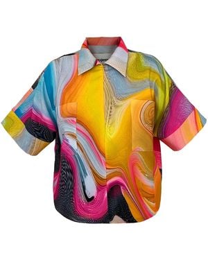 Maxjenny Cropped Shirt - Multicolour