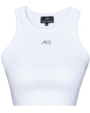 Ariana Bestepe Amara Crop Top - Blue