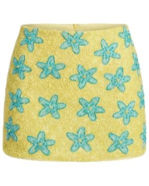 Oceanus Mia's Marina Mini Skirt Lemon - Green