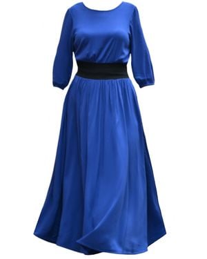 Frock Tales Revival Midaxi Dress - Blue