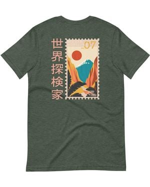 Anchor and Crew Forest Hidden Horizons Postmark Organic Cotton T-Shirt - Green