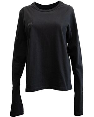 Galleriadele The Long-Sleeve Skull T-Shirt - Black