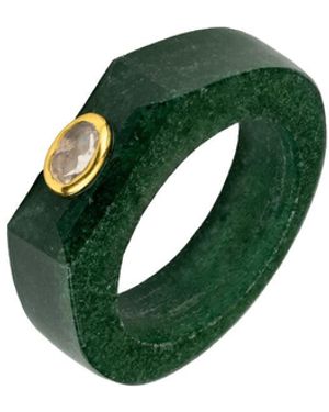 Lavani Jewels Aventurine Blackberry Ring Medium Size - Green
