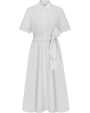 FOB PARIS Carla Shirt Dress - White
