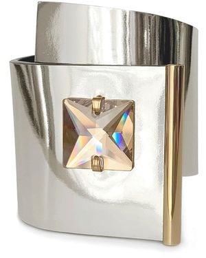 KATHERINE RIARDANT Luxury Versa Cuff Bracelet - White