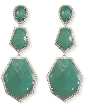 Stephanie Browne Australia The Baroness Earrings - Green