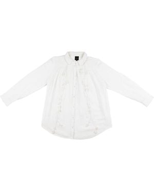 Lo Neel Bis Button-Up Shirt - White