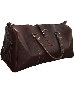 Berber Leather The Rabat Overnight Bag - Brown