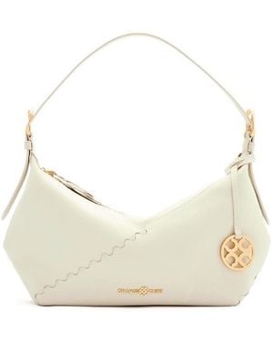 Orange Cube Fortune Cookie Shoulder Bag - White