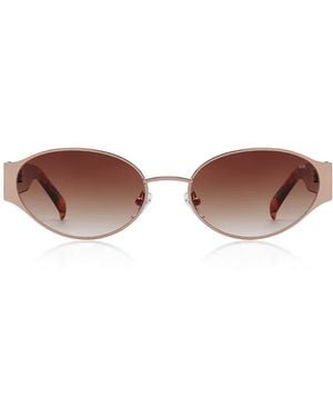 A.Kjærbede Bella Sunglasses Rosegold Havana - Brown