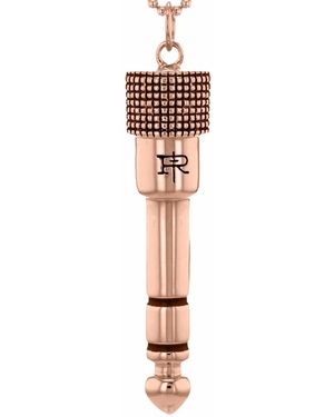 True Rocks Large Jack Plug Necklace - White