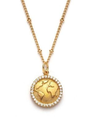 With Love Darling Earth Necklace - Metallic