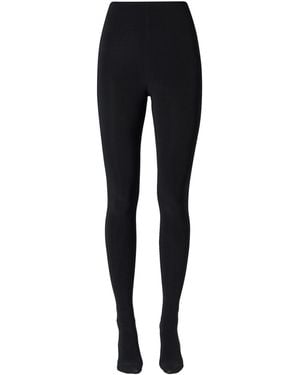 LIA ARAM Sheer Tights Detail Leggings - Black