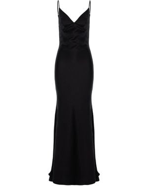 ROSERRY Como Satin Maxi Dress - Black