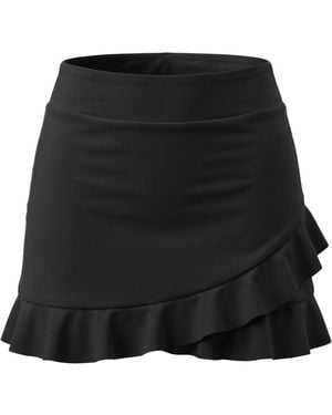 Lime Ricki Swimwear Ruffle Skirt W/ Bottoms - Black