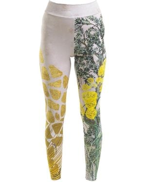ARTISTA Fennel Printed Elastic Leggings - Gray