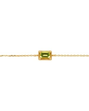 Belinda Jewelz Peridot Birthstone Bolo Bracelet - Yellow