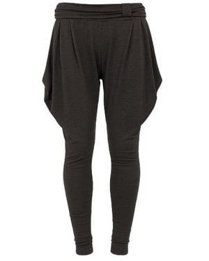 Conquista Jersey Harem Style Trousers With Pockets - Black
