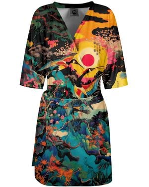 Aloha From Deer Japanese Heron Envelope Dress - Black