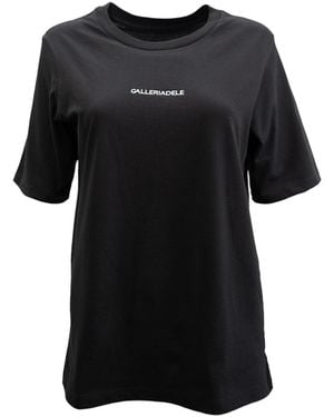 Galleriadele The Short-Sleeve Logo T-Shirt - Black