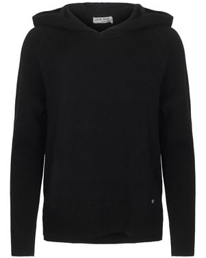 tirillm Ida Cashmere Hooded Pullover - Black