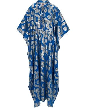 Meghan Fabulous Palm Springs Caftan Maxi Dress - Blue