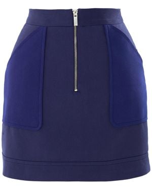 Ariana Bestepe High-Waist Mini Skirt – - Blue