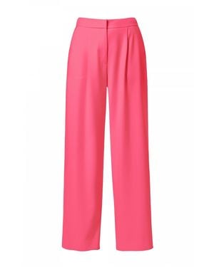 AGGI by HALEWSKI Omena Barbie Long Wide Trousers With Slits - Pink