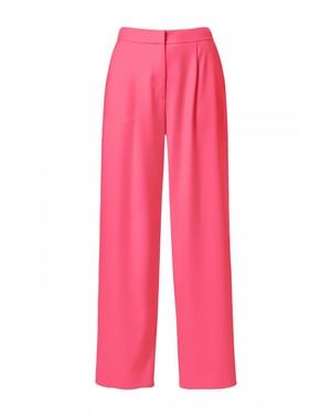 AGGI by HALEWSKI Omena Barbie Long Wide Pants With Slits - Pink