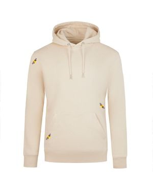 INGMARSON Bee Embroidered Hoodie Ecru Women - Multicolour