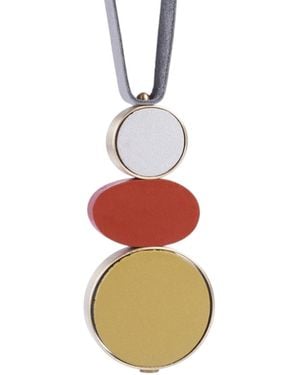 Svetlana Vukov Brick Elipse Necklace - Red
