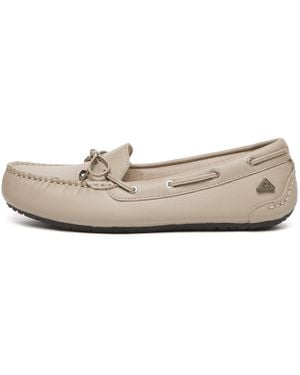 EverAu Australia Grebes Leather Loafers - White