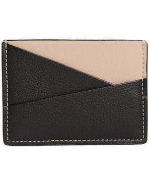Allégorie Apple Leather Puzzle Cardholder - Black