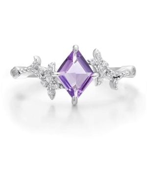 Azura Jewelry New York Lavendara Amethyst Ring Vermeil - Purple