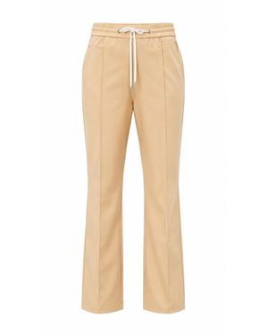 DAVID WEJ Neutrals Ashford Relaxed Loose Fit Drawstring Trouser - Natural