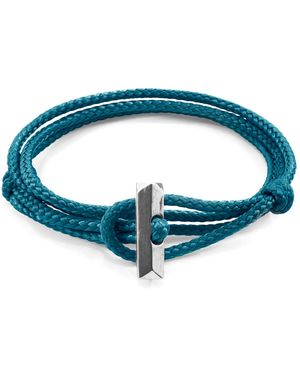 Anchor and Crew Ocean Oxford & Rope Bracelet - Blue