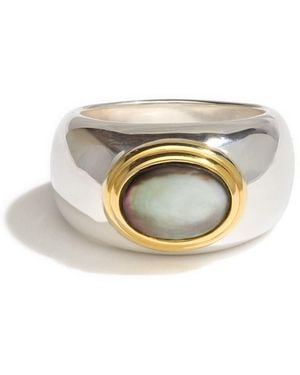 Stone Fruit Core Ring - White