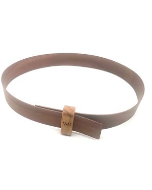 Wood Belt Vatnajokull Dress Hugger 411 - Brown