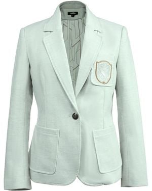 Smart and Joy Tailored Blazer With Badge - Green