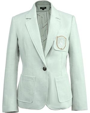 Smart and Joy Tailored Blazer With Badge - Green