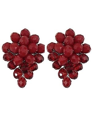 Fairchild Baldwin Pear Earrings Ruby - Red
