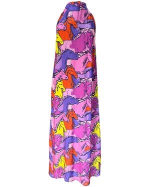 Any Old Iron Runaway Halter Dress - Pink